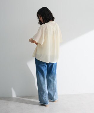 Green Parks ＳＥＴ２点マジョリカシャーリングブラウス＋タンク Light Green