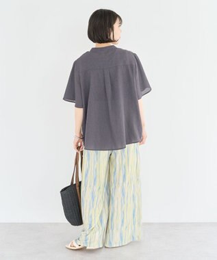 Green Parks ＳＥＴ２点マジョリカシャーリングブラウス＋タンク Light Green