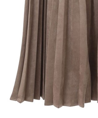 Green Parks マシュマロスエードプリーツスカート Mocha