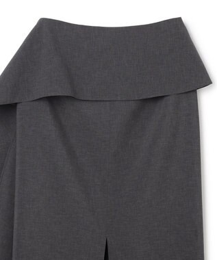 BEIGE， 【イージーケア・セットアップ対応】BATEAU / サイドディテール Iラインスカート Charcoal