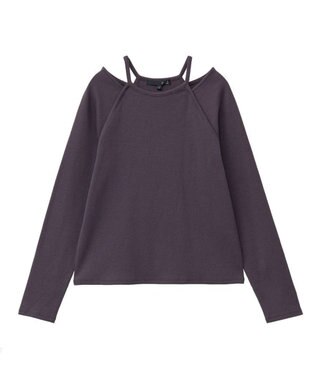 Green Parks ・ＳＵＧＡＲ　ＳＰＯＯＮ　レイヤードライクリブロンＴＥＥ Charcoal Gray