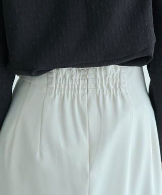 YECCA VECCA サイドベルトナロースカート Ivory