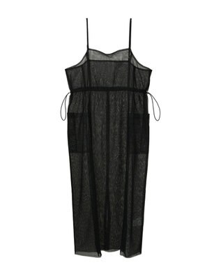Green Parks ・ＥＬＥＮＣＡＲＥ　ＤＵＥ　チュールドロストキャミワンピ Black