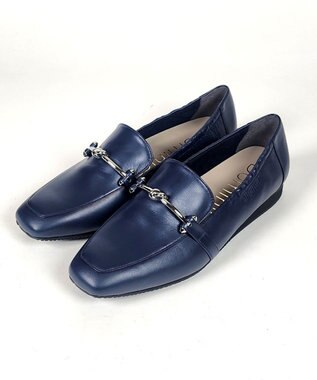 Dominic3 軽量 ノットビットソフトレザーローファー ブラック