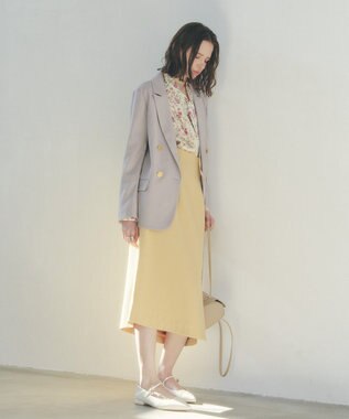 YECCA VECCA サイドベルトナロースカート Yellow