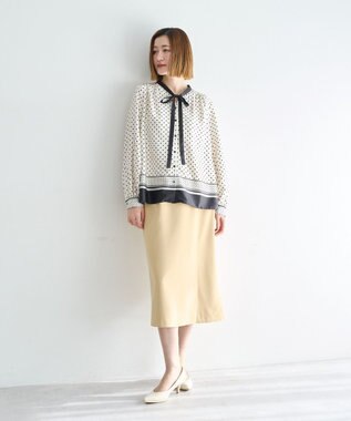 YECCA VECCA サイドベルトナロースカート Yellow