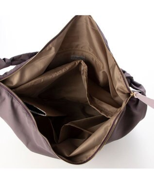 UNBILLION カシュカシュ cachecache / シワナイロンビッグバッグ パープル