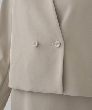 YECCA VECCA 【2点SET】ショートジャケットセットキャミワンピース Light Beige