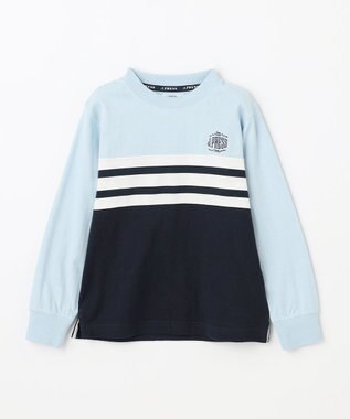 J.PRESS KIDS 【100-130cm】ボーダーミックス カットソー サックスブルー系