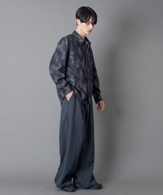 WEGO パターンルーズシャツ（LS） 柄1