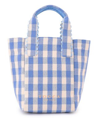TOCCA 【WEB＆一部店舗限定】WAVES HANDLE TOTE トートバッグ ブルー系