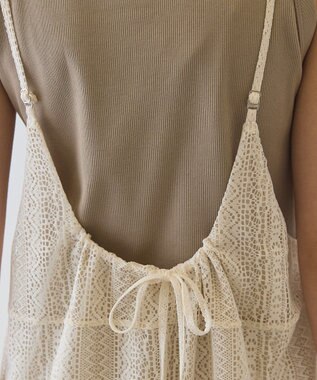 AMERICAN HOLIC 【先行予約】レースキャミサロペット Ivory