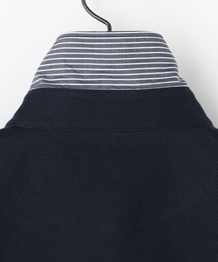 JOSEPH ABBOUD 【日本素材・オーガニックコットン使用】オーガニックコットンクールビズ ポロ ネイビー系7