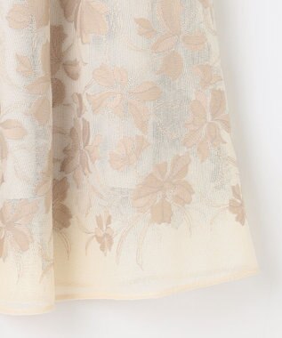 自由区 【Premium Collection】フラワーエンブロイダリーチュール  スカート ベージュ系