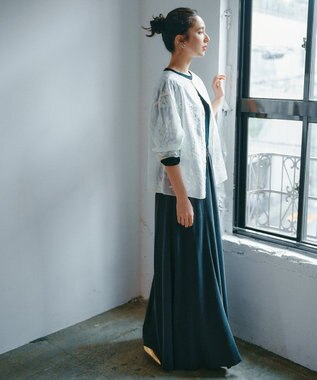 UNFILO 【新色追加】フィブリル ロングスカート [NEW]ブラック