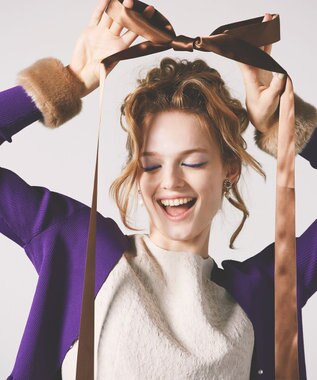 TOCCA BOOM KNIT ボレロ パープル系