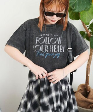 WEGO ヴィンテージウォッシュグラフィックショートT 柄1