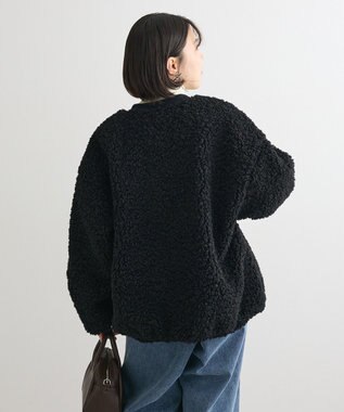 Green Parks Ｖネックボアカーディジャケット Black