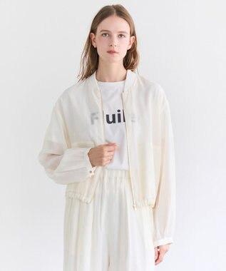 BEIGE， SERAPHIN / ライトシアーギャザー ブルゾン Ecru