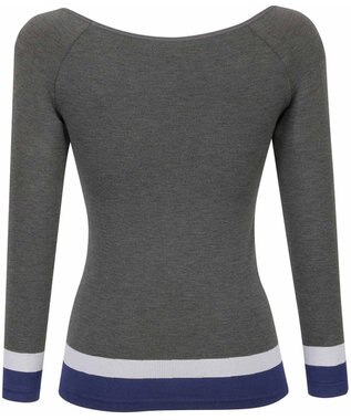 WACOAL あったかインナー よく伸びる生地 袖丈調節可能(7分袖~9分袖) 保温性(身生地) 9分袖 長袖 【360°ラクストレッチ】 レディース CLD371 /ワコール グレー