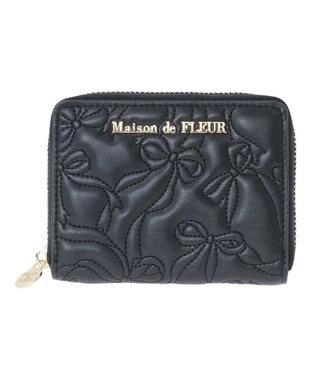 Maison de FLEUR リボンキルティングフラグメントケース Black