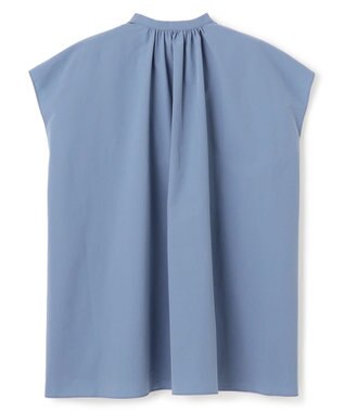 UNFILO FINE MOVE ギャザーブラウス ダルブルー