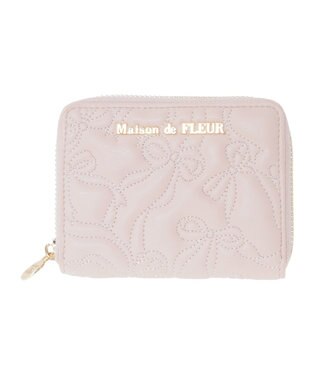 Maison de FLEUR リボンキルティングフラグメントケース Pink