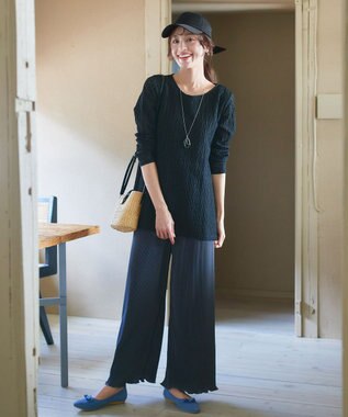 Tiaclasse 【安田美沙子さん/小倉優子さん着用】ジャガードリボンキャップ/リボンキャップ ブラック