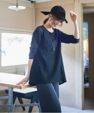 Tiaclasse 【安田美沙子さん/小倉優子さん着用】ジャガードリボンキャップ/リボンキャップ ブラック