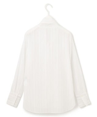 ICB C/Siドビーストライプ ボウタイブラウス オフホワイト系