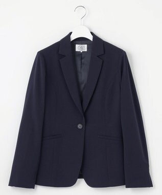 J.PRESS LADIES T/Rアルガンシルク テーラード ジャケット ネイビー系