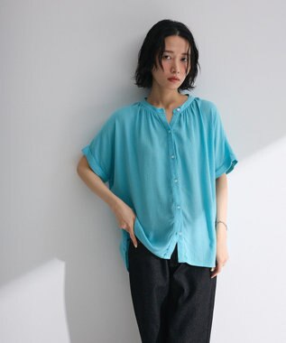 Green Parks Ｉ　レーヨンクレープブラウス Black