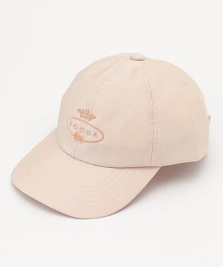 TOCCA 【UV90%以上カット・吸水速乾・接触冷感・抗菌防臭・洗える・サイズ調整可・リボン取り外し可】LOGO RIBBON CAP キャップ ベージュ系