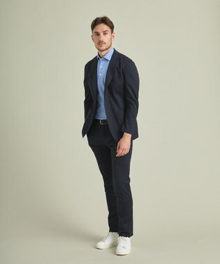 GOTAIRIKU 【AIRY MOVE / セットアップ対応】ムリネ調マルデオリジャージー セットアップジャケット ネイビー系8