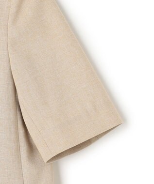 uncrave ウォッシャブルドライサップ ハーフスリーブジャケット シャンブレーベージュ