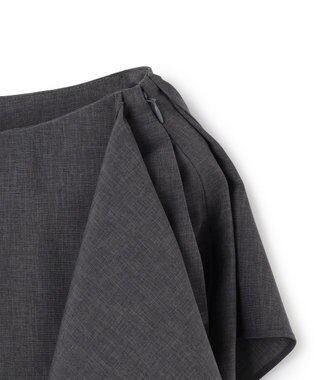 BEIGE， 【イージーケア・セットアップ対応】BATEAU / サイドディテール Iラインスカート Charcoal