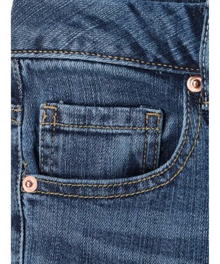 earth music&ecology セルフカットセミフレアデニムパンツ Medium Indigo