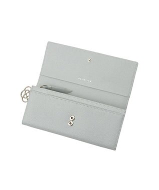 CLATHAS カーラ かぶせ長財布 ライトブルー