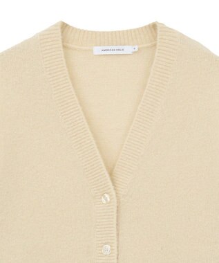 AMERICAN HOLIC Vネックラメニットカーディガン Ivory