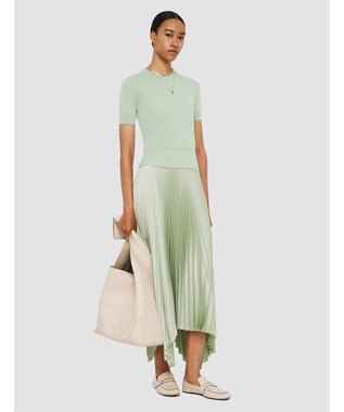 JOSEPH 【洗える】キャッシュエアー　ショートスリーブニット Matcha