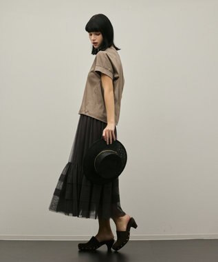 GRACE CONTINENTAL ルーズカットTシャツ ブラウン