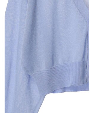 earth music&ecology シアーラメＶネックカーディガン Lavender