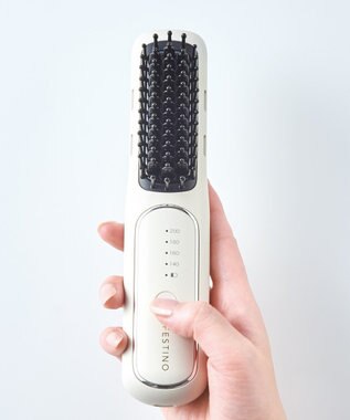 YAMATO テーブル＆キッチン 【フェスティノ】充電式スタイリングヒーターブラシ  サンドベージュ  SMHB-049-SB ベージュ