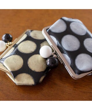 tsumori chisato CARRY フルムーンドット コインケース 小銭入れ ミニ財布 シルバー