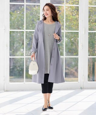 Tiaclasse L 【洗える】リラックス感のあるラグランスリーブニット グレー