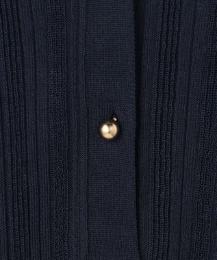 BEIGE， GOVERNOR / シアーリブ スキッパーニット Navy