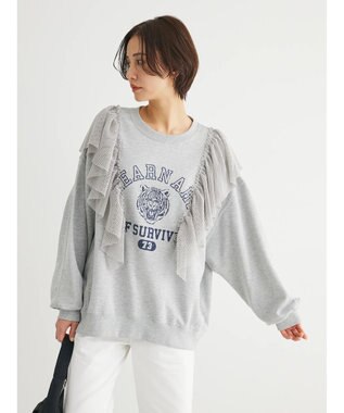 Green Parks ・ＳＵＧＡＲ　ＳＰＯＯＮ　タイガーｐｔラッフルスウェット Gray Mixture