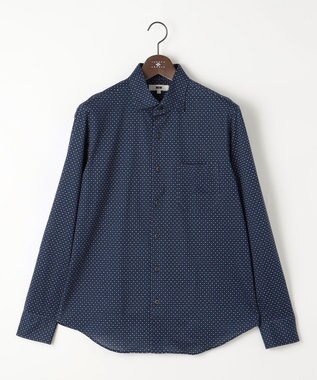 JOSEPH ABBOUD 【快適な着心地・イージーケア】コンパクトジャージープリント シ ャツ ネイビー系5