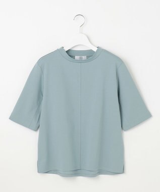 J.PRESS LADIES L TCポンチ モックネック カットソー ミストグリーン系