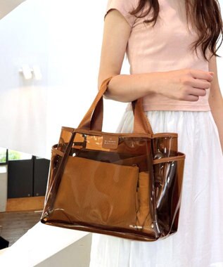 ROOTOTE 3670【仕切り+自立】LT.デリ.パルーティ.クリア-A